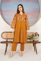 Tiraz Stitched 2 Piece Summer Suit-Baran