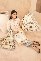 Mahabbah By Tawakkal Stitched 3 Piece Fancy Emb Lawn Vol-02 Suit-D-3800