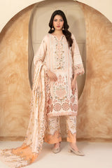 Mahabbah By Tawakkal Stitched 3 Piece Fancy Emb Lawn Vol-01 Suit-D-3801
