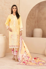 Mahabbah By Tawakkal Stitched 3 Piece Fancy Emb Lawn Vol-01 Suit-D-3803