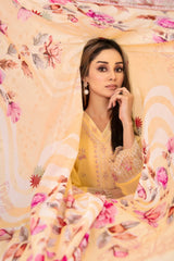 Mahabbah By Tawakkal Stitched 3 Piece Fancy Emb Lawn Vol-01 Suit-D-3803
