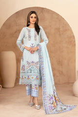 Mahabbah By Tawakkal Stitched 3 Piece Fancy Emb Lawn Vol-01 Suit-D-3804