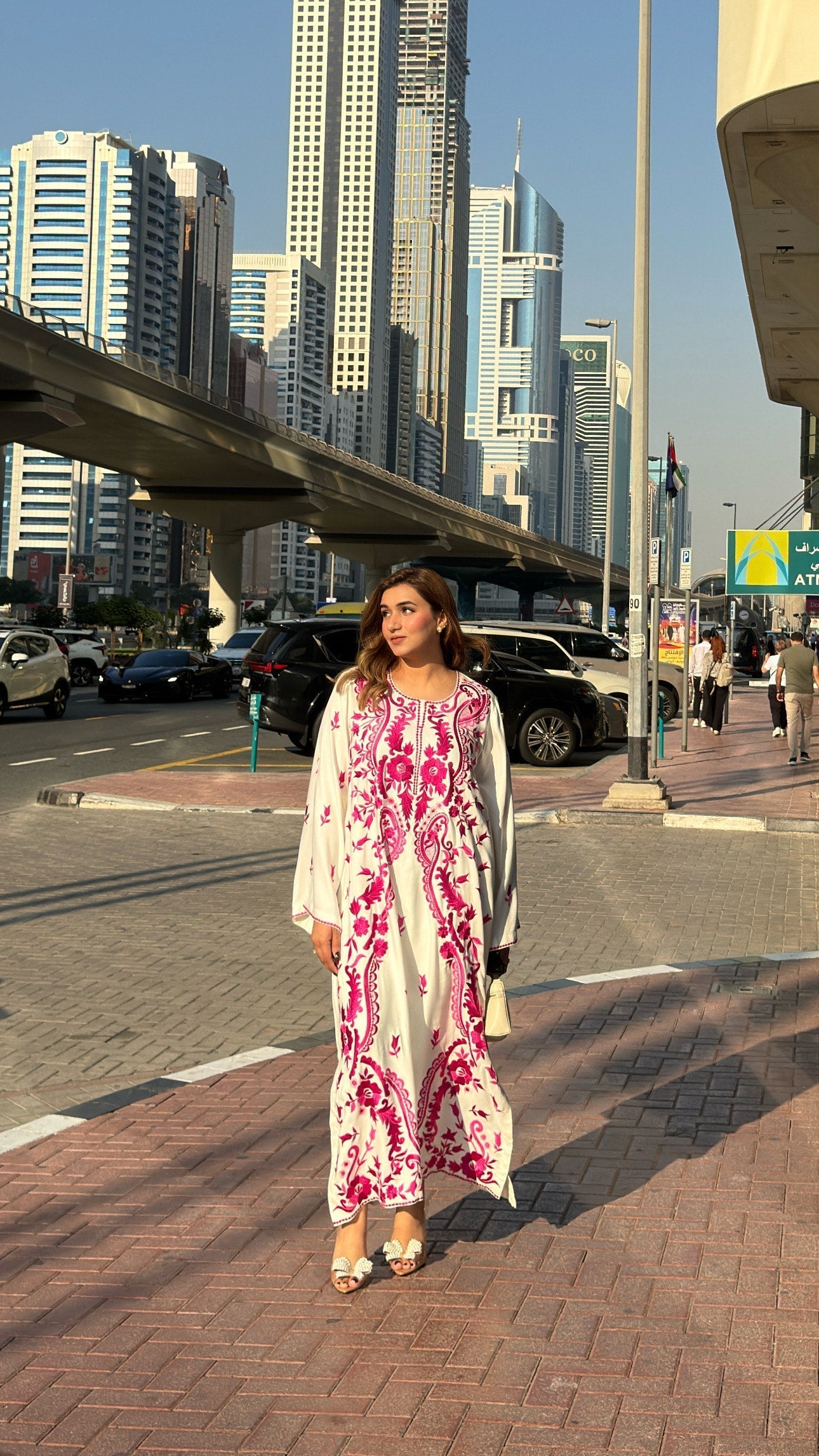 Manahils Stitched Co Ords Pink Marina Embroidered