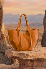 Internationally inspired affordable Mustard Luxora Tote Bag for women