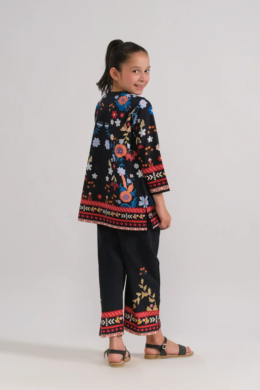 Dhaga Stitched 2 Piece Premium Cambric Kids Collection'2025-cherry