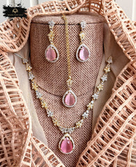 Made For Her-Elaris - Zircon Necklace Set - KB1020