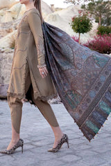 M Print by Maria B Unstitched 3 Piece Winter Suit-MPT-2003-A