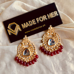 Made For Her-Kundun Style Earings - KAHD120