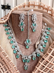 Made For Her-Celeste Zircon Necklace Set - KIA1225