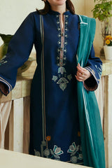 Coco by Zara Shahjahan Unstitched 3 Piece Lawn Suit-03-B-Gul Mohar