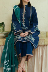Coco by Zara Shahjahan Unstitched 3 Piece Lawn Suit-03-B-Gul Mohar