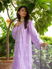 TNG Stitched 2 Piece Cotton Lawn Collection'2024-Lavender (Lilac)