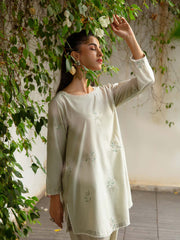 TNG Stitched 2 Piece Cotton Lawn Collection'2024-Pearl (Whitish Grey)
