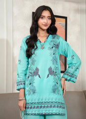Ahlam By Safa Textile Stitched Co-Ords Lawn Suit-Mint Green Fresh Look