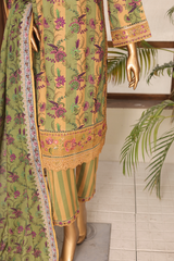 Mummmy & Me By Suntex Stitched 3 Piece Chikankari Summer Eid Suit-OS-2610