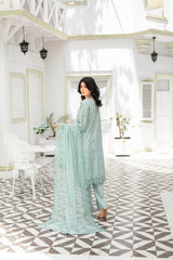 Dressline Launching New Un Stitched 3 Pcs Premium Dyed Lawn Fancy Full Chikankari With Sequence Emb Collection 2025