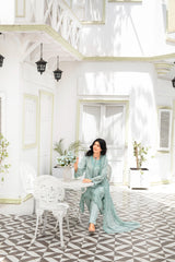 Dressline Launching New Un Stitched 3 Pcs Premium Dyed Lawn Fancy Full Chikankari With Sequence Emb Collection 2025