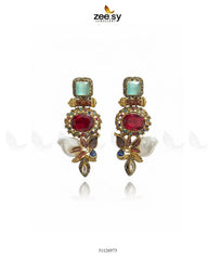 Bloom Stud Baroque Pearl Earrings - Zeesy Jewellery