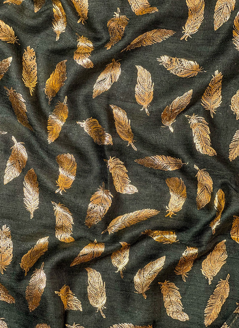 Hijab Ul Hareem Gold Feather Hijab