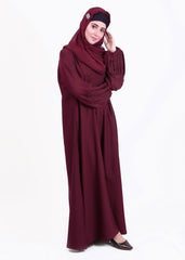 Abaya.Pk Arfaana'h Maroon Abaya