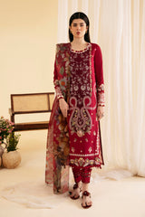 Qlinekari By Qalamkar Unstitched 3 Piece Emb Lawn Suit-SQ-04-Larmina