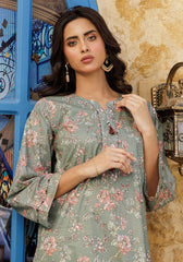 Zarasi.Pk Stitched 2 Piece Printed Lawn Collection'2025-Olive Bloom