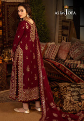 Asim Jofa Designers Limited Edition Ajktd-08 Embroidered Stitched 3 Pcs