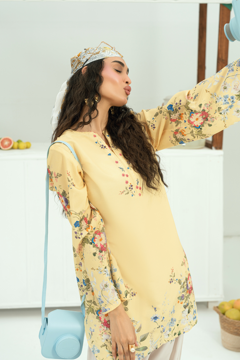 Raha By Amal Stitched Co Ords Cambric Vol-01 Collection'2025-SunFlower