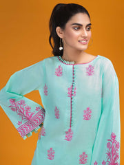 Basic Pret By Zaaviay Stitched Mint Breeze