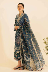 Qlinekari By Qalamkar Unstitched 3 Piece Emb Lawn Suit-SQ-05-Ela