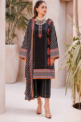 C Prints By Charizma Unstitched 3 Piece Printed Lawn Vol-07 Black Edition Suit-CP4-61