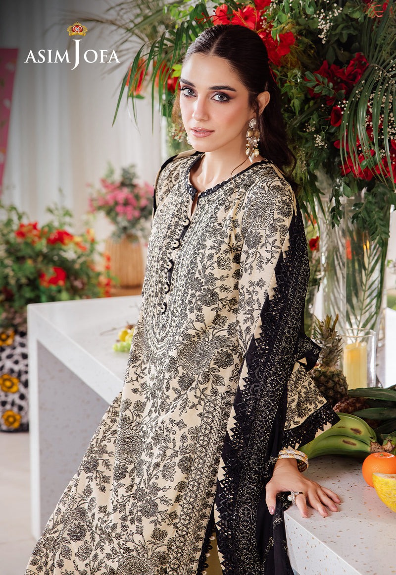 Asim Jofa Designers Limited Edition Ajurd-09 Embroidered Lawn 3 Pcs