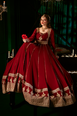 Gulab By Haniumaimaz Stitched 2 Piece Formals Suit-NOORE