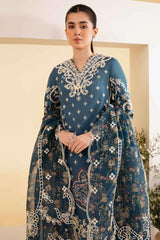 Qlinekari By Qalamkar Unstitched 3 Piece Emb Lawn Suit-SQ-05-Ela