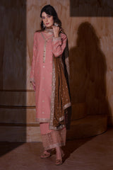 Aayra Stitched Winter Collection'2025-AY1147 - Peach Buds 3Pc