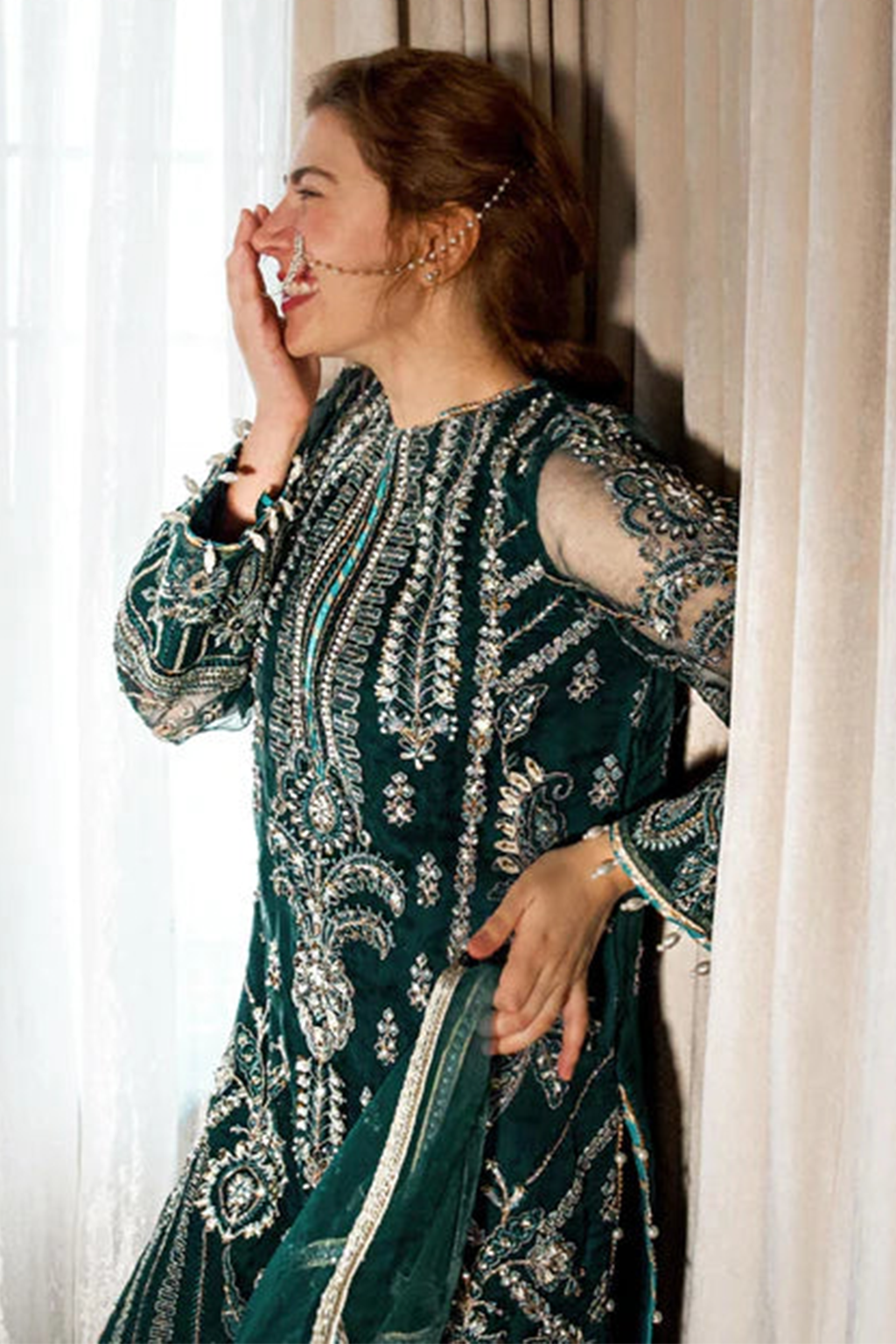 Meeral Unstitched 3 Piece Luxury Formals Pret Collection'2025-Meeral - Dilaab