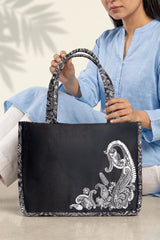 Fineur Canvas Tote Black Paisley