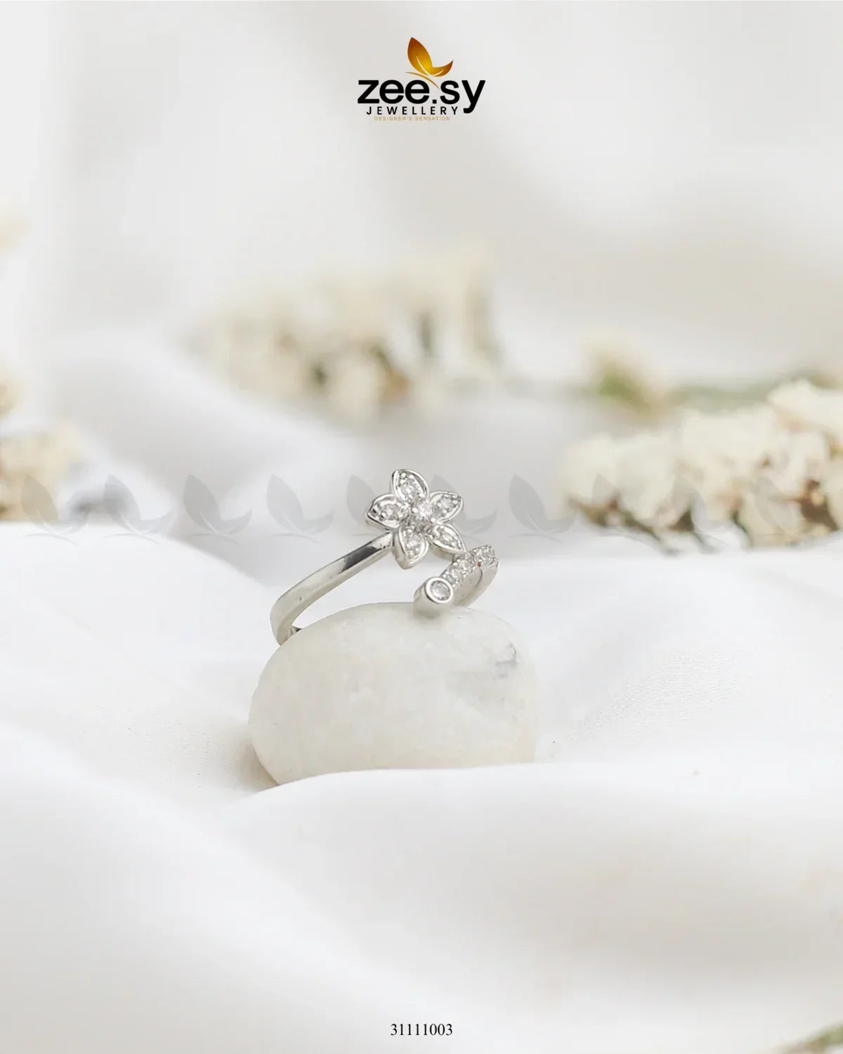 Floiaza Ring Silver - Zeesy Jewellery