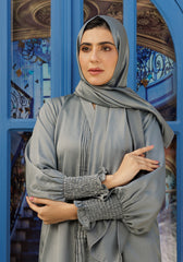 Hijabi.Pk Glacier Sky Abaya - Skyline