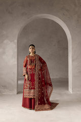 Elysee By Imran Ramzan Unstitched 3 Piece Luxury Formals Collection'2025-Pivoine Écarlate