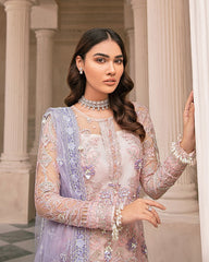 Mirabella By Gulaal Unstitched 3 Piece Eid Suit-Reyna Embroidered Net 4-Piece Suit MG-08