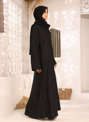  Front Open Hand Embroidery Abaya 0116-J-286