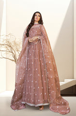 Kalidaar Frocks By Asma & Sidra Stitched Formals Suit-BROWN GIRL