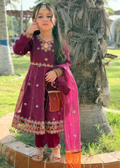 Modest Stitched 3 Piece Luxury Formals Suit-Bahaar