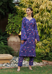 Eclipse Blossom -  2 PC Stitched Lawn Suit - Zarasi.pk