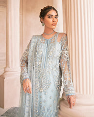 Mirabella By Gulaal Unstitched 3 Piece Eid Suit-Wisteria Embroidered Net 4-piece Suit MG-01