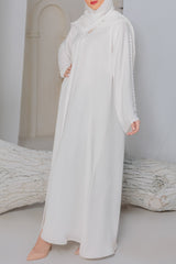 RTW Creation - Floral White Abaya
