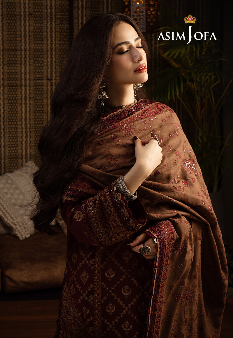 Asim Jofa Designers Limited Edition Ajktd-06 Embroidered Stitched 3 Pcs