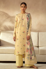 Ilara By Seran Unstitched 3 Piece Digital Printed Cambric Edit Suit-02-Citrine