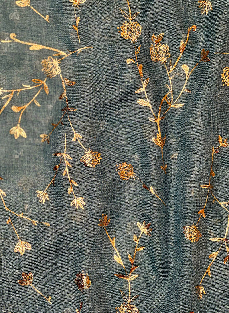 Hijab Ul Hareem Gold Foil Floral Hijabs